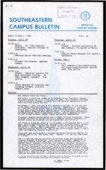 <span itemprop="name">Southeastern Campus Bulletin Volume 8 Number 30 1981</span>