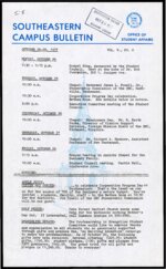 Southeastern Campus Bulletin Volume 5 Number 8 1977