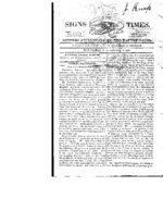 Signs of the Times 1833