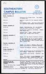 Southeastern Campus Bulletin Volume 8 Number 3 1980