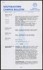 Southeastern Campus Bulletin Volume 1 Number 5 1974