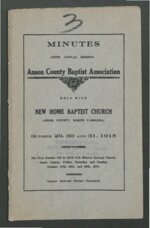 <span itemprop="name">Anson County Baptist Association Annual Report 1915</span>