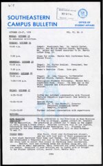 Southeastern Campus Bulletin Volume 6 Number 8 1978