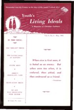 Youth's Living Ideals Volume 5 Number 8 May 1965