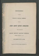 <span itemprop="name">Anson County Baptist Association Annual Report 1913</span>