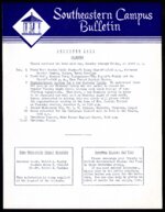 Southeastern Campus Bulletin December 1956