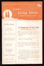 Youth's Living Ideals Volume 7 Number 1 October 1966