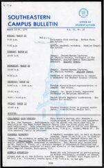 Southeastern Campus Bulletin Volume 6 Number 26 1979