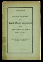 Beulah Baptist Association Annual Report 1915
