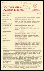 <span itemprop="name">Southeastern Campus Bulletin Volume 12 Number 27 1985</span>