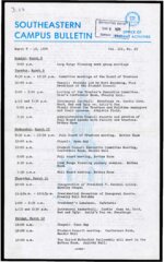 Southeastern Campus Bulletin Volume 3 Number 24 1976
