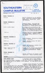 Southeastern Campus Bulletin Volume 7 Number 2 1979
