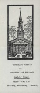 SEBTS Chapel - Max Gray Rogers July 2, 1980