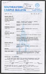 Southeastern Campus Bulletin Volume 3 Number 29 1976