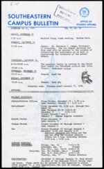 Southeastern Campus Bulletin Volume 5 Number 15 1977